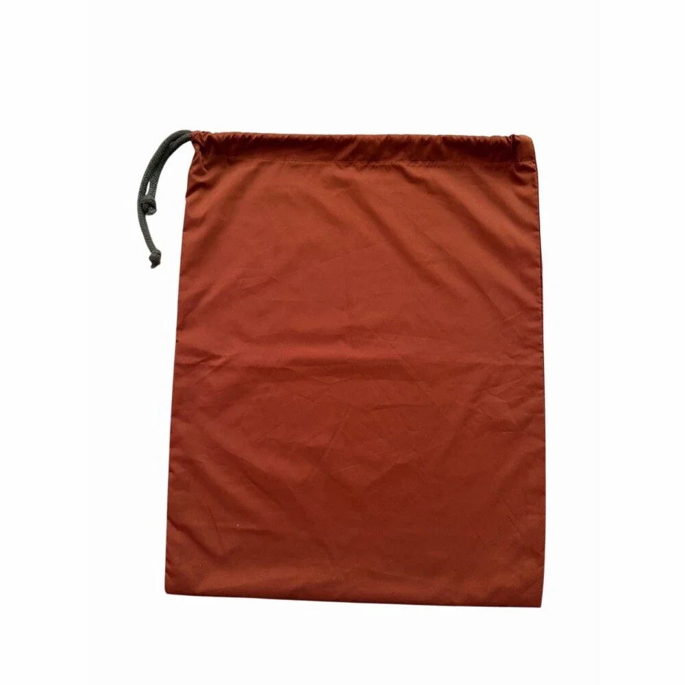 Loro Piana Logo Drawstring Dust Bag Storage Pouch Rust Brown